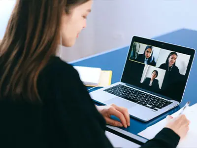 Video conferencing software for creating remote team meetings